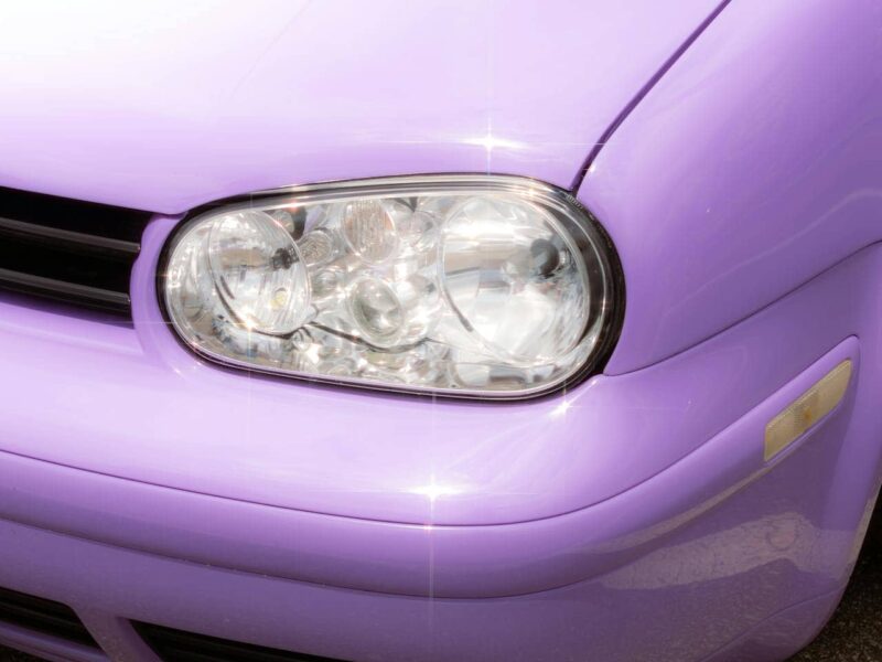 A row of cars in different colours, illustrating car colour and personality