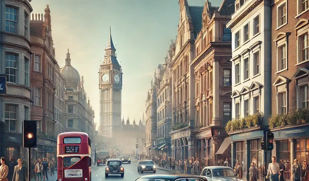 Met de auto naar London