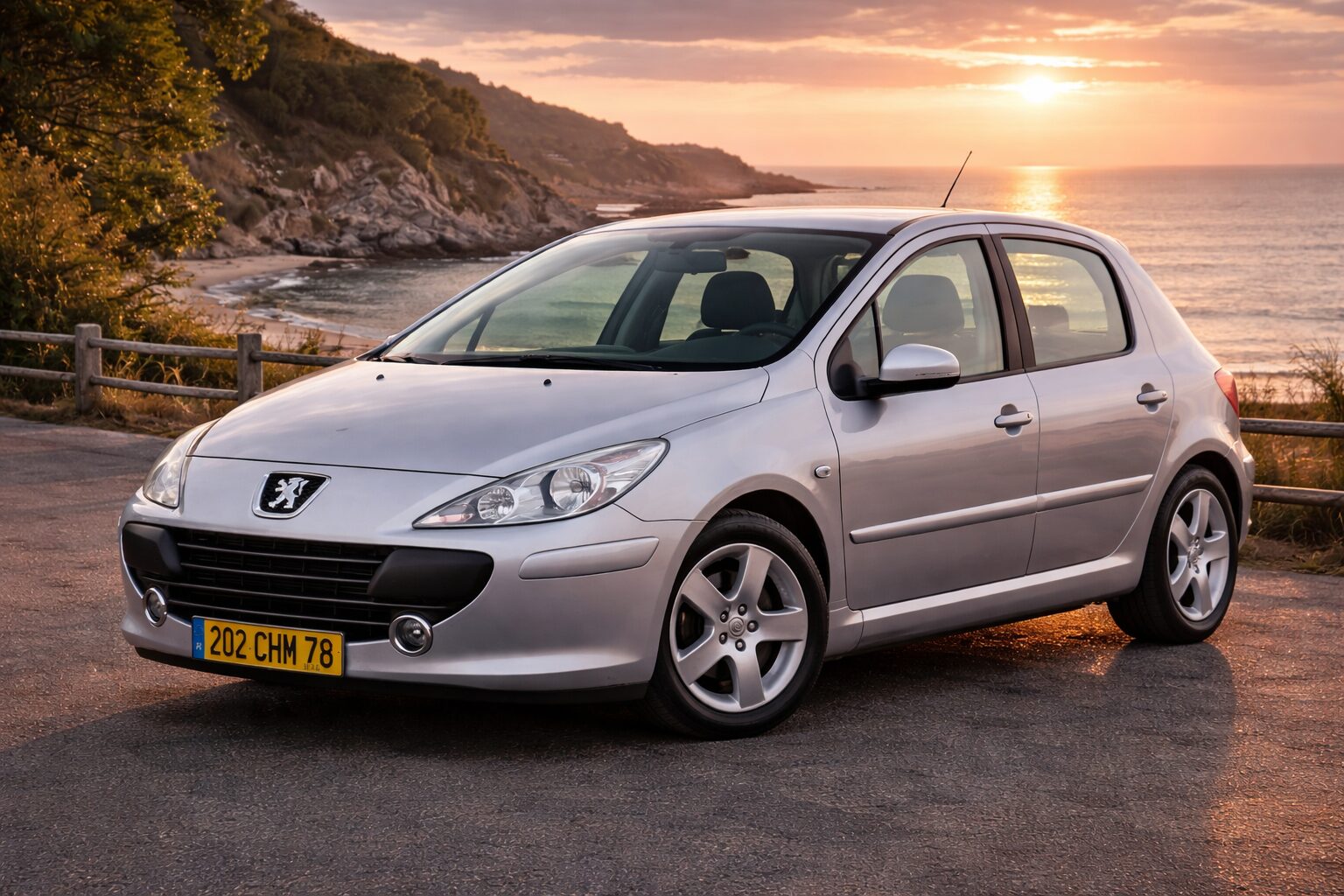 Window and interior defects in the Peugeot 307